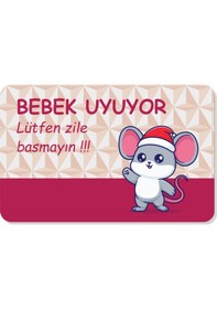 Resim Lütfen Zile Basmayın Yazılır Dekoratif Dış Kapı Önü Ve Iç Mekan Paspası Yıkanabilir Çok Renkli 