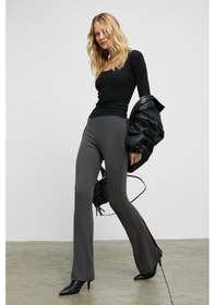 Resim Grimelange Lysavıne Kadın Esnek Kumaşlı Slim Fit Koyu Gri Pantolon Koyu Gri 