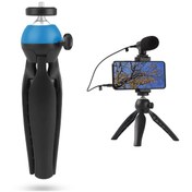 Resim Adai VK -01 Ses Ekipmanı El Tripod Telefon Kelepçe Seti Mavi 