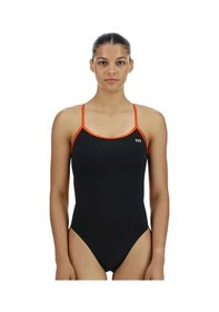 Resim Tyr Durafast Elite Kadın Trinityfit Mayo - Hexa Siyah - Turuncu 