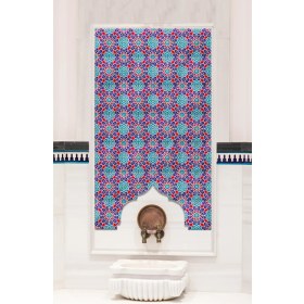 Resim Kütahya Hedef Çini 40 x 180 Türk Hamam Çinisi 