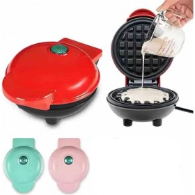 Resim Alchemy Craft Elektrikli Yapışmaz 4,5 Inç Mini Waffle Makinesi, Kompakt Tasarım, Atıştırmalıklar, Sandviç, Yumurta, Kolay Temizlenebilir Yeşil Abd Fişi (Yurt Dışından) 