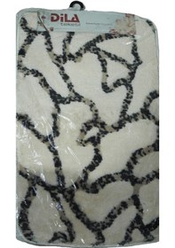 Resim Dila Pofuduk Desenli Serisi Ikili Banyo Paspas Takımı Çok Renkli 