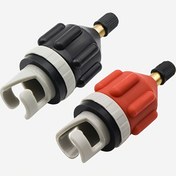 Resim Kayak kürek tahtası şişirme pompası seti, tekne hava valfi dönüşüm başlığı, balıkçı botu saldırı botu kauçuk bot dönüştürme başlığı, şişirme pompa nozulu, hava valfi adaptörü, SUP tahta için uygun 