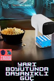 Resim beboncool K2 4K Yüksek Çözünürlük Şarjlı Taşınabilir Oto Odaklanma Sistemli Projeksiyon Cihazı 