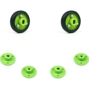 Resim Devredünyası-30X8 Mm Yeşil Renk Geçmeli Tekerlek Seti 