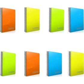 Resim Gıpta Chromo 140 Yp. A4 Spiralli Pp. Kapak Defter Kareli 8'li 