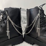 Resim 4 Dekoratif Zincir Gotik Batı Kovboy Demir Bot Zinciri, Savaş, Motosiklet, Punk, Binicilik Botları, Gotik Ayakkabılar ve Giyim Aksesuarları için Uygun 