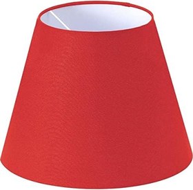 Resim Lit Dizayn Abajur Başlık Kırmızı Konik Şapka 25x15x20 Cm Dekoratif Özel Yüksek Kalite Kumaş 