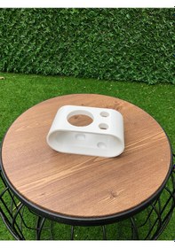 Resim Diş Fırçası Ve Diş Macunu Standı Banyo Organizer Beyaz 
