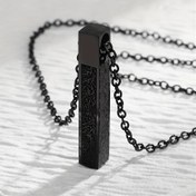 Resim 1 adet, Paslanmaz Çelik Ayet el-Kürsi Müslüman Küp Kolye, Unisex, Arapça Hat Sanatı Takısı, Ramazan Kurban Bayramı Hediyesi, Etnik ve Minimalist Stil 