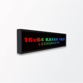 Resim Ledgrafik 16x64 Rgb Kayanyazı Led Tabela 1 