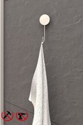 Resim Alper Banyo Yapışkanlı Krom Tekli Kancalı Askılık / Ister Yapıştır Ister Montajla Delmeye Son 
