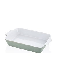 Resim Brandani Fırın Kabı Dikdörtgen Yeşil 44x26x8 Cm 1fk-3066lgr Beyaz - Yeşil 