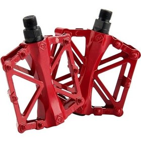 Resim Store Bisiklet Metal Alaşım Düz Platform Pedalları Mtb Yol Dağ Bisikleti Pedalı Kırmızı Yurt Dışından A 