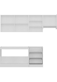 Resim Minar 240 Cm Mutfak Dolabı Beyaz 240-B8 Beyaz 