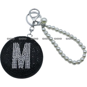 Resim Silver1 Gıoıo Yeni Mini Taşınabilir Kozmetik Ayna Kolye Anahtarlık Çanta Aksesuarları Kolye Dıy Anahtarlık (Yurt Dışından) 