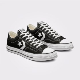Resim Converse Star Player 76 Premium Canvas Unisex Siyah Sneaker Düz A01607c Siyah 