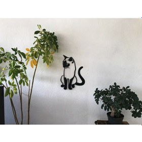 Resim Kedi Metal Tablo Pano 