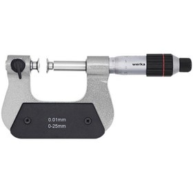 Resim Werka Değiştirilebilir Uçlu Mikrometre 0-25mm 