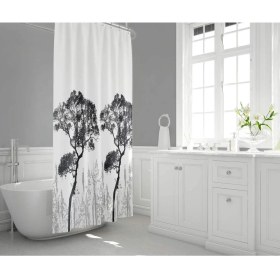 Resim Xnews Tropik Banyo Duş Perdesi 3391 Çift Kanat 2X120X200 