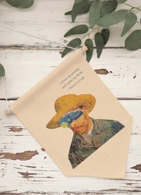 Resim Yatak Odası Pinterest Duvar Dekoru, Van Gogh Sanat Serisi, Kanvas Flama Askılı Duvar Örtüsü NO:429 - Renkli - 19 / 21 x 30 