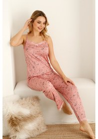 Resim Nisanca Sabahlıklıklı 3 Parça Çeyizlik Kutulu Kadın Pijama Takımı- Dantelli Kutulu Kadın Pijama- Geniş Beden Aralığı Pembe 