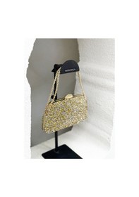 Resim Nurkaraca 25y2407 Zincir Saplı Taşlı Kasalı Abiye Çanta Kadın 19x12cm 