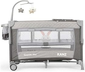 Resim Sleepside Plus Anne Yanı Park Yatak Ve Oyun Parkı Gri 