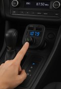 Resim SNSTİCARET Fm Transmitter Bluetooth Araç Kiti Mp3 Usb-Typce Oto Müzik Çalar Çakmaklık Girişli 