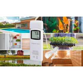 Resim GÜMRÜK BEY A. Weather WH31P Su Geçirmez Prob Sıcaklık Sensörü 915 MHz | Havuz Spa Sera, Akvaryum, Toprak Uyumlu 
