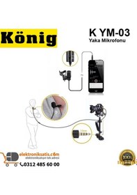 Resim König K Ym 03 Yaka Mikrofonu 