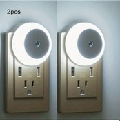 Resim Cordial 1/2 Adet Otomatik Sensörlü Dokunmatik Gece Lambası, Abd Fişi, Koridorlar, Banyolar, Yatak Odaları İçin 