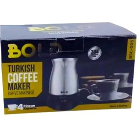 Resim MiraLive Bold Elektrikli Türk Kahve Pişirme Makinesi Inox Paslanmaz Çelik Cezve (4887) 
