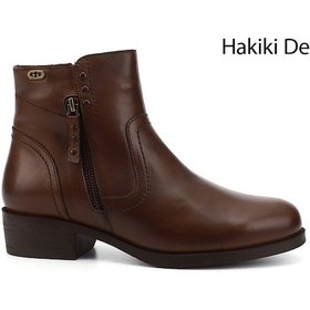 Resim Gönderi(R) Gönderi R Taba Antik Çift Fermuarlı Kauçuk Taban Hakiki Deri Bot Taba 