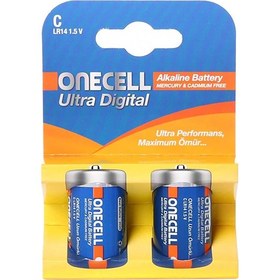 Resim Onecell LR14 1.5 V Ultra Dijital Alkalin C Boy Pil 2'li 