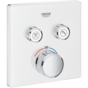 Resim Grohe Grohtherm Smartcontrol Çift Valfli Akış Kontrollü. Ankastre Beyaz 