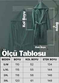 Resim Kapüşonlu Bornoz Doğa Çağla Yeşili S/m Çağla Yeşili 