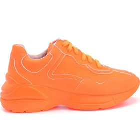 Resim Kadın Deri Sneaker 