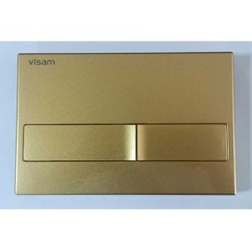 Resim Visam Karina Altın Sarısı Gömme Rezervuar Kumanda Paneli (buton) Altın Sarısı Boyalı Parlak Gold 