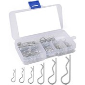 Resim Padalink 100 Adet Çelik R Pim Seti - 6 Farklı Boyutta Vida Bağlantı Ve Emniyet Pimi Makine, Otomotiv, Atölye 