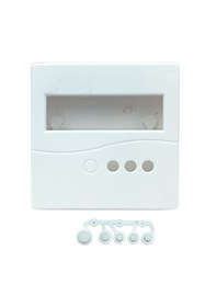 Resim Genel Markalar Plastik Proje Kutusu 86x86mm Beyaz Duvara Yüzeye Montaj Tip 1602 Lcd 3 Buton Elektronik Devre 