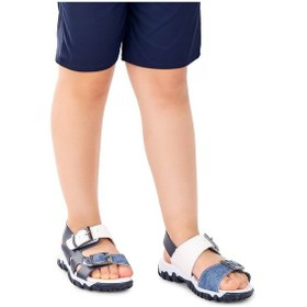 Resim Kiko Kids Erkek Çocuk Sandalet Arz 2359 Lacivert - Mavi 
