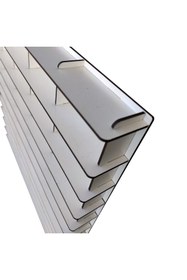 Resim Woodbu Ahşap Dikey Hobi Araba Rafı Beyaz 100 Araçlık 1/64 Ölçek 