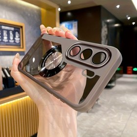 Resim Infinix Itel A50C/Itel Power 70/Note 50X/Tecno Camon 40/Tecno Camon 40 Pro[4G] için Anti-Collision Lens Koruma Telefon Kılıfı, Kablosuz Şarj Manyetik Halka ve TPU ile, Araba Manyetik Braketlerle Uyumlu, Telefon Kılıfı ve Manyetik Bobin ile İki Parça Seti Olarak. 