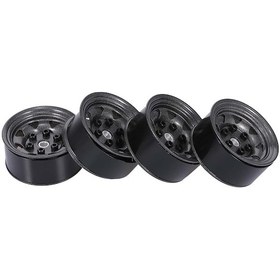 Resim Kosona 1.55 İnç Metal Jant Seti 4 Adet - Rc Crawler Araçlar İçin Dayanıklı Gri Jantlar 