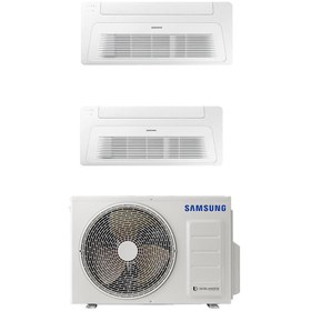 Resim Samsung Wind Free Multi Tek Yön Kaset 1+2 Sistem (AJ050TXJ2KH/EA) 2x9000 Btu İç 5,2 kw Dış Ünite 