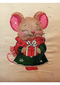 Resim Bayan Bianca Nakışlı Fırfırlı Buldan Keteni Yastık Kılıfı 43 X 43 1 Adet Dolgusuz Çok Renkli 