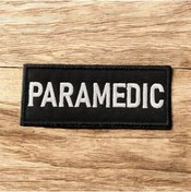 Resim Ex Patch Siyah Zemin Beyaz Renk Paramedik Peç Arma 10 X 4 Cm 