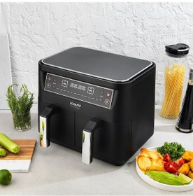Resim Schafer Thermochef Dual Dijital Airfryer Sıcak Hava Fritözü 
